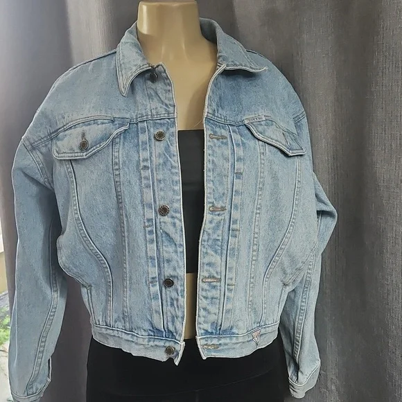 GUESS VINTAGE DEMIN 80"S JACKET SIZE LGE/16-18 - Picture 7 of 9
